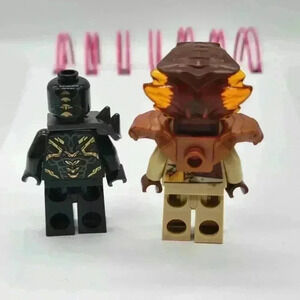 LOT OF 2 LEGO PYRO DESTROYER SNAKE / OUTRIDER MARVEL AVENGERS MINIFIGURINES
